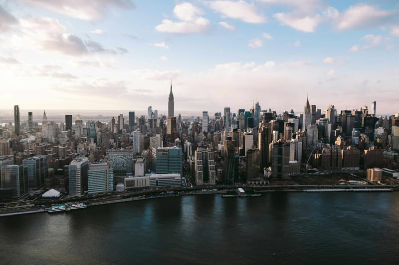 New York City skyline viewed across the Hudson River