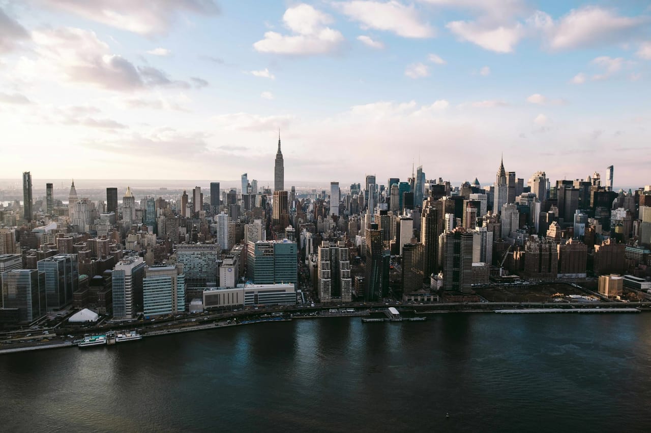 New York City skyline viewed across the Hudson River